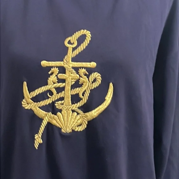 Melbourne Nautical Cowl neck sweatshirt Embroidered Anchor Image Size Large - Picture 4 of 12